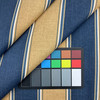Mcada Stripe in Marine | Outdoor Waterproof Upholstery Fabric | Stripes | Navy Blue / Tan / White | Richloom Brand | 100% Polyester | 54" Wide | By the Yard