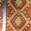 3 Yard Piece of Persian Diamond by Imani Home | Red / Gold | Home Decor Fabric | Light Upholstery / Drapery | 54" Wide | By the Yard