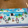 Snow Place Like Home PANEL(35x44) in Multi | Benartex | Quilting Fabric | 44" Wide | 100% Cotton | Penguins / Winter / Animals | Blue / Green / Red / Black / Purple
