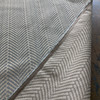 1.12 Yard Piece of Dion in Mineral | Modern Chevron Blue / Beige | Upholstery Fabric | Regal Fabrics Brand | 54" Wide | By the Yard