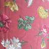 1 Yard Piece of Botanical Flowers in Red | Upholstery / Drapery Fabric | 54 Wide | By the Yard