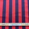 1.3 Yard Piece of Sunbrella Rugby Stripe In Navy / Red | 4168-00054| Furniture Weight Fabric |