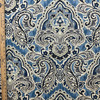 1 Yard Piece of Artesanias Ikat in Bayside | Home Decor Fabric | Ikat in Blue / Grey / Beige |  Waverly | Medium Weight | 54" Wide | By the Yard