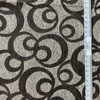 1 Yard Piece of Emboss in Espresso | Upholstery Fabric | Circle Geo in Brown / Beige | Richloom | Heavy Weight | 54" Wide | By the Yard