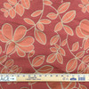 2 Yard Piece of Modern Floral in Red / Orange / Bronze | Upholstery / Drapery Fabric | 54" Wide | By the Yard