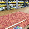 2 Yard Piece of Modern Floral in Red / Orange / Bronze | Upholstery / Drapery Fabric | 54" Wide | By the Yard