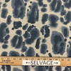 1.5 Yard Piece of Large Scale Leopard Spots in Blue | Home Decor Fabric | Premier Prints | 54 Wide