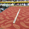 1.87 Yard Piece of Simple Paisley in Dark Orange / Gold | Drapery / Upholstery Fabric | 54" Wide | By the Yard