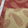 1.87 Yard Piece of Simple Paisley in Dark Orange / Gold | Drapery / Upholstery Fabric | 54" Wide | By the Yard