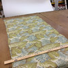 2.25 Yard Piece of Maui in color Baha | Tropical Leaves | Green / Blue / Beige | Heavy Upholstery Fabric | 54" Wide | By the Yard
