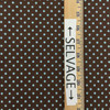 1.75 Yard Piece of Polka Dots | Home Decor Fabric | Brown / Blue | Drapery | 54" Wide | By the Yard | Premier Prints "Dottie"