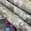 1 Yard Piece of Abstract Jacquard Fabric | Green / Mint / Grey / White | Upholstery | 54" Wide | By the Yard