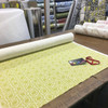 4.37 Yard Piece of Duralee 42350-254 Spring Green Rustic Circle Medallion Cotton Drapery Fabric