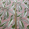 1.5 Yard Piece of Botanical in Pink | Home Decor Fabric | Large Scale Leaves in Pink / Green | PKL Studio | 45" Wide | By the Yard