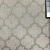 2 Yard Piece of Pastis in Gunmetal | Chenille Upholstery Fabric |  Quatrefoil in Dark Grey | 54 wide | By The Yard