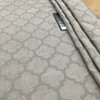 2 Yard Piece of Pastis in Gunmetal | Chenille Upholstery Fabric |  Quatrefoil in Dark Grey | 54 wide | By The Yard