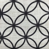 2 Yard Piece of Geometric Circles Black and White Print Fabric | Upholstery / Drapery | Medium Weight | 54" Wide | By the Yard | Bristol in Black