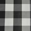 1 Yard Piece of Check Plaid in Black and White | Tabletop Vinyl Fabric | Felt-backed Tablecloth Vinyl | 54" Wide | By the Yard | PLSTX-3-REM2