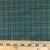 2 Yard Piece of Green Check Plaid Curtain and Light Upholstery Fabric | 54"W | BTY | Cotton
