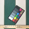 2.66 Yard Piece of Jumbo Stripes Green & Beige  60 Inch Furniture Weight Indoor / Outdoor Acrylic Canvas Upholstery Fabric