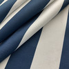 0.87 Yard Piece of Bryant Indoor/Outdoor Awning Stripe Lake Navy | Lightweight Outdoor Fabric | Home Decor Fabric | 54" Wide