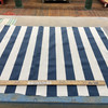0.87 Yard Piece of Bryant Indoor/Outdoor Awning Stripe Lake Navy | Lightweight Outdoor Fabric | Home Decor Fabric | 54" Wide