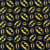Batman Logo Quilting Cotton Fabric | Black / Yellow  | 44 Wide | 100% Cotton | By the Yard | Licensed