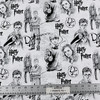 Harry Potter Mystery of Magic Quilting Cotton Fabric | Black / Grey / White | 44 Wide | 100% Cotton | By the Yard | Licensed