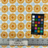 Sunflowers Quilting Cotton Fabric | Floral | Yellow / White / Blue  | Emma & Mila | 44 Wide | 100% Cotton | By the Yard