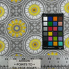 Gray Matters Mosaic  Quilting Cotton Fabric | Floral Mosaic | Gray / Yellow  | Emma & Mila | 44 Wide | 100% Cotton | By the Yard