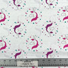 Cameo in Iris Quilting Cotton Fabric | Unicorns / Moon / Stars | Purple / Pink / White / Green  | Emma & Mila | 44 Wide | 100% Cotton | By the Yard