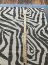 1.5 Yard Piece of Lacefield Designs Zebra Ikat Steel FlaxBasketweave | Medium/Heavyweight Basketweave Fabric | Home Decor Fabric | 55" Wide
