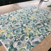 2.37 Yard Piece of Solarium Lessandra in Mist | OUTDOOR Home Decor Fabric | Watercolor Floral in Grey / Blue / Green |  Richloom | Medium Weight | 54" Wide | By the Yard