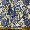 1 Yard Piece of PREMIER FLORAL In Color ROYAL Printed home Decor Fabric | By the Yard | SKNAUTO0624-126-REM2