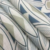 1.5 Yard Piece of Large Scale Modern Geo Fern in Blue / Grey / Linen | R-MEYER AEGEAN | Upholstery Fabric | Regal Fabrics Brand | 54 inch Wide | By the Yard