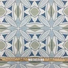 1.5 Yard Piece of Large Scale Modern Geo Fern in Blue / Grey / Linen | R-MEYER AEGEAN | Upholstery Fabric | Regal Fabrics Brand | 54 inch Wide | By the Yard