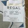 1.5 Yard Piece of Large Scale Modern Geo Fern in Blue / Grey / Linen | R-MEYER AEGEAN | Upholstery Fabric | Regal Fabrics Brand | 54 inch Wide | By the Yard