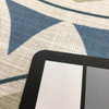 1.5 Yard Piece of Large Scale Modern Geo Fern in Blue / Grey / Linen | R-MEYER AEGEAN | Upholstery Fabric | Regal Fabrics Brand | 54 inch Wide | By the Yard