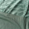 1.75 Yard Piece of Spruce Green Velvet with Wavy Vertical Stripes | Upholstery Fabric | 59 Wide