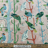 1 Yard Piece of Waverly Birdhouse Chatter Twill Peony | Lightweight Twill Fabric | Home Decor Fabric | 54" Wide