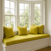 1.5 Yard Piece of Abstract Design in Citron Green | Velvet Upholstery Fabric | Heavy Weight | 54" Wide | By the Yard