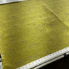 1.5 Yard Piece of Abstract Design in Citron Green | Velvet Upholstery Fabric | Heavy Weight | 54" Wide | By the Yard