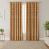 3.875 Yard Piece of Tendril in Chili | Scrollwork in Orange and Beige | Upholstery / Drapery Fabric | P/K Lifestyles | 54" Wide | By the Yard