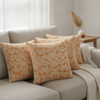 3.875 Yard Piece of Tendril in Chili | Scrollwork in Orange and Beige | Upholstery / Drapery Fabric | P/K Lifestyles | 54" Wide | By the Yard