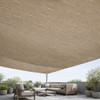 1.66 Yard Piece of Striated Weave in Beige | Sling Fabric /  Outdoor Vinyl Mesh | Similar to Phifertex | 60" Wide | By the Yard