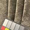 0.87 Yard Piece of Dark Taupe Chenille Velvet | R-RENLEY GRAPHITE | Upholstery Fabric | Regal Fabrics Brand | 54 inch Wide | By the Yard