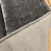 0.87 Yard Piece of Dark Taupe Chenille Velvet | R-RENLEY GRAPHITE | Upholstery Fabric | Regal Fabrics Brand | 54 inch Wide | By the Yard