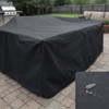 2 Yard Piece of Black Waterproof Nylon Canvas Fabric | Tarps / Outdoor Covers / Backpacks / Banners | 1000 Denier | 60" Wide | By the Yard