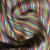 1.8 Yard Piece of Stripes in Brown / Red / Yellow / Black | Upholstery Fabric | 56 W | By the Yard