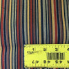 1.8 Yard Piece of Stripes in Brown / Red / Yellow / Black | Upholstery Fabric | 56 W | By the Yard